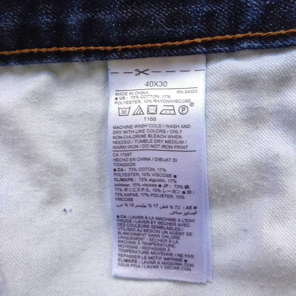 Old‎ Navy Men's Denim Regular Fit Medium Wash Jeans Size 40x30 - Excellent!
